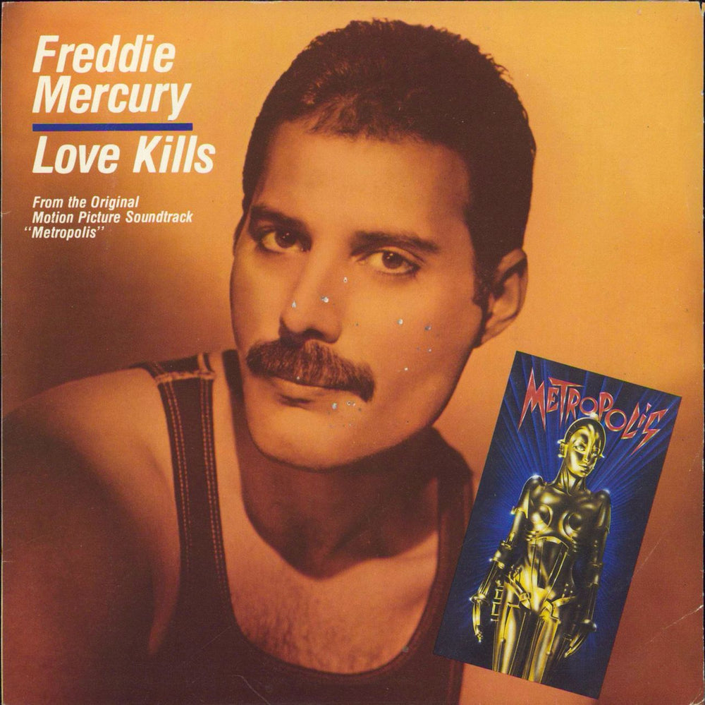 Freddie Mercury Love Kills - EX Italian 7" vinyl single (7 inch record / 45) CBSA4735