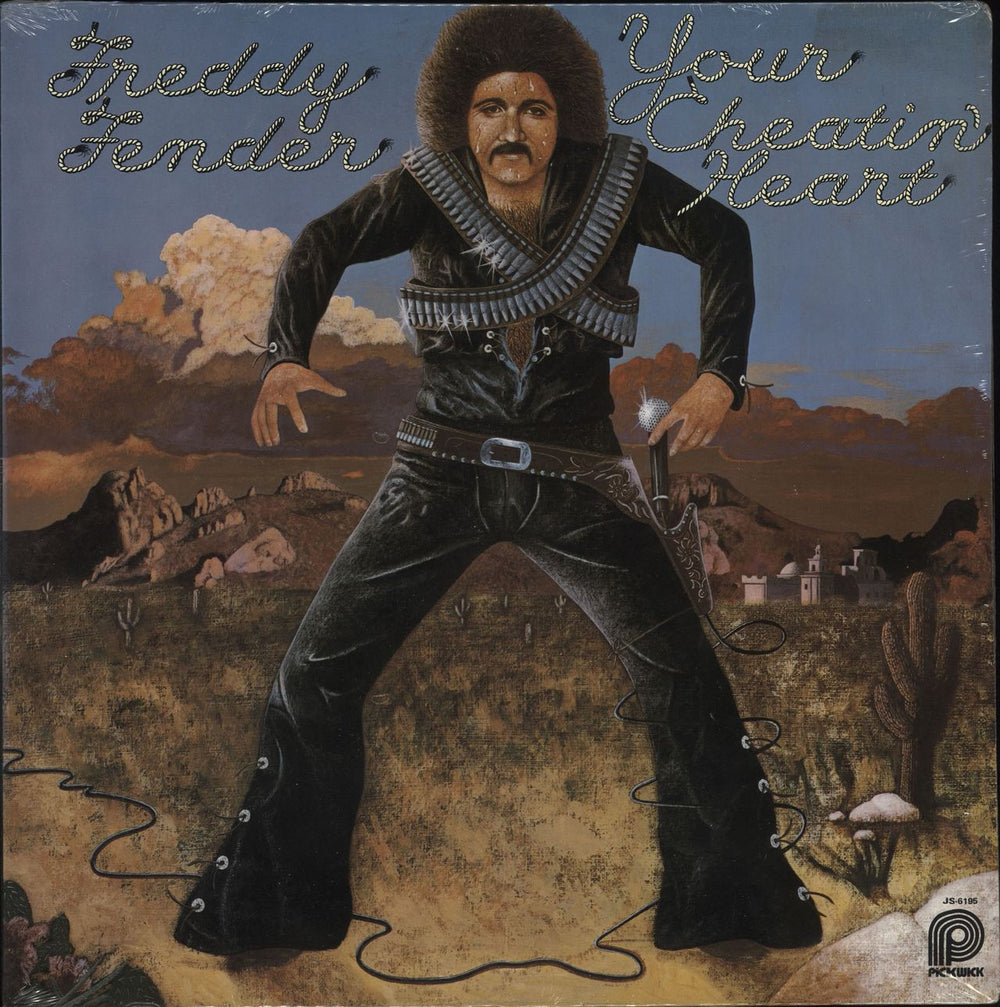 Freddy Fender Your Cheatin' Heart UK vinyl LP album (LP record) JS-6195