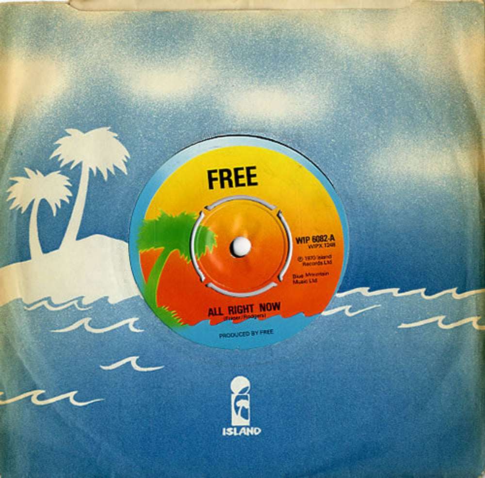 Free All Right Now - 3rd UK 7" vinyl single (7 inch record / 45) WIP6082