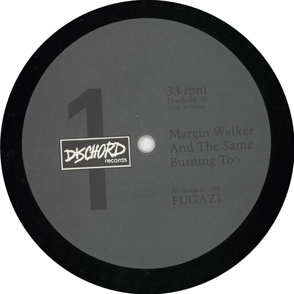 Fugazi Margin Walker US 12" vinyl single (12 inch record / Maxi-single)