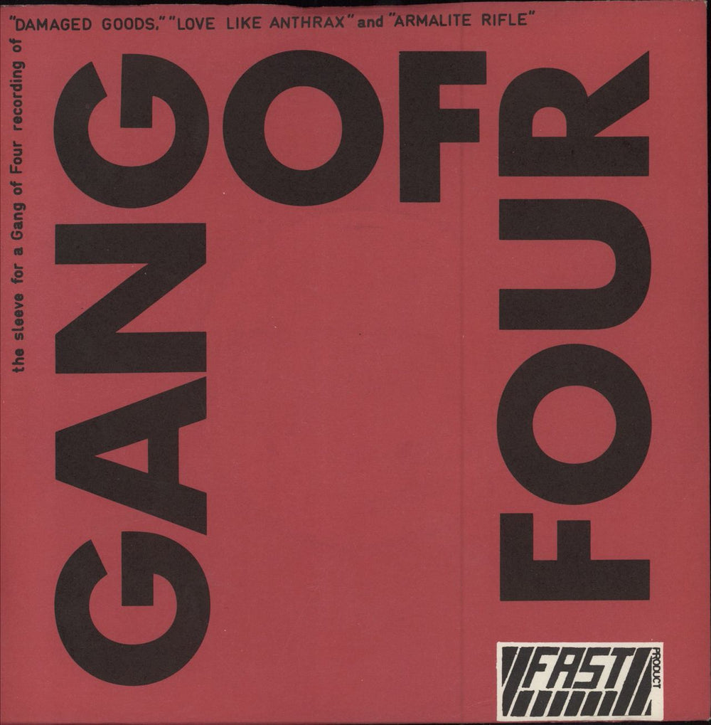 Gang Of Four Damaged Goods - 1st UK 7" vinyl single (7 inch record / 45) FAST5