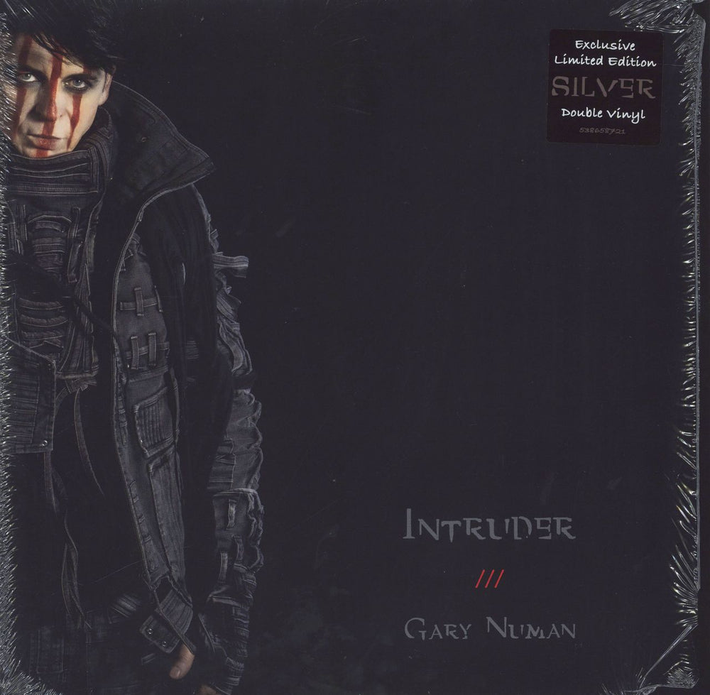 Gary Numan Intruder - Silver Vinyl UK 2-LP vinyl record set (Double LP Album) 538658721