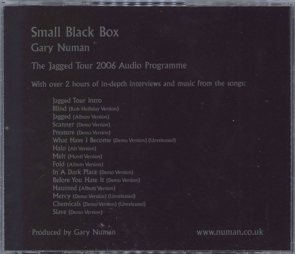 Gary Numan Small Black Box UK 2 CD album set (Double CD)