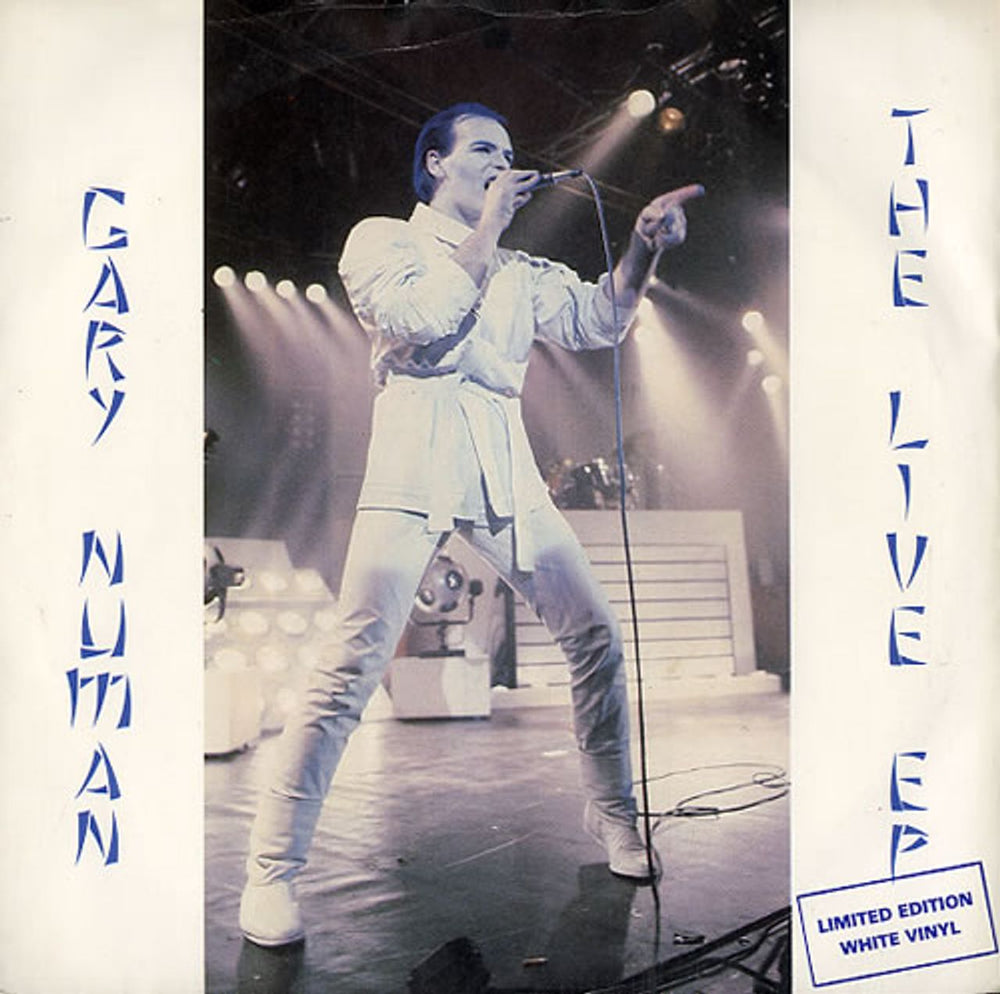 Gary Numan The Live EP - White UK 7" vinyl single (7 inch record / 45) NU7