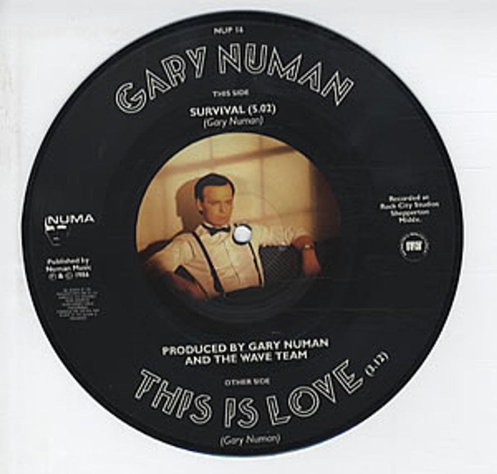 Gary Numan This Is Love UK 7" vinyl picture disc (7 inch picture disc single) NUM7PTH48167