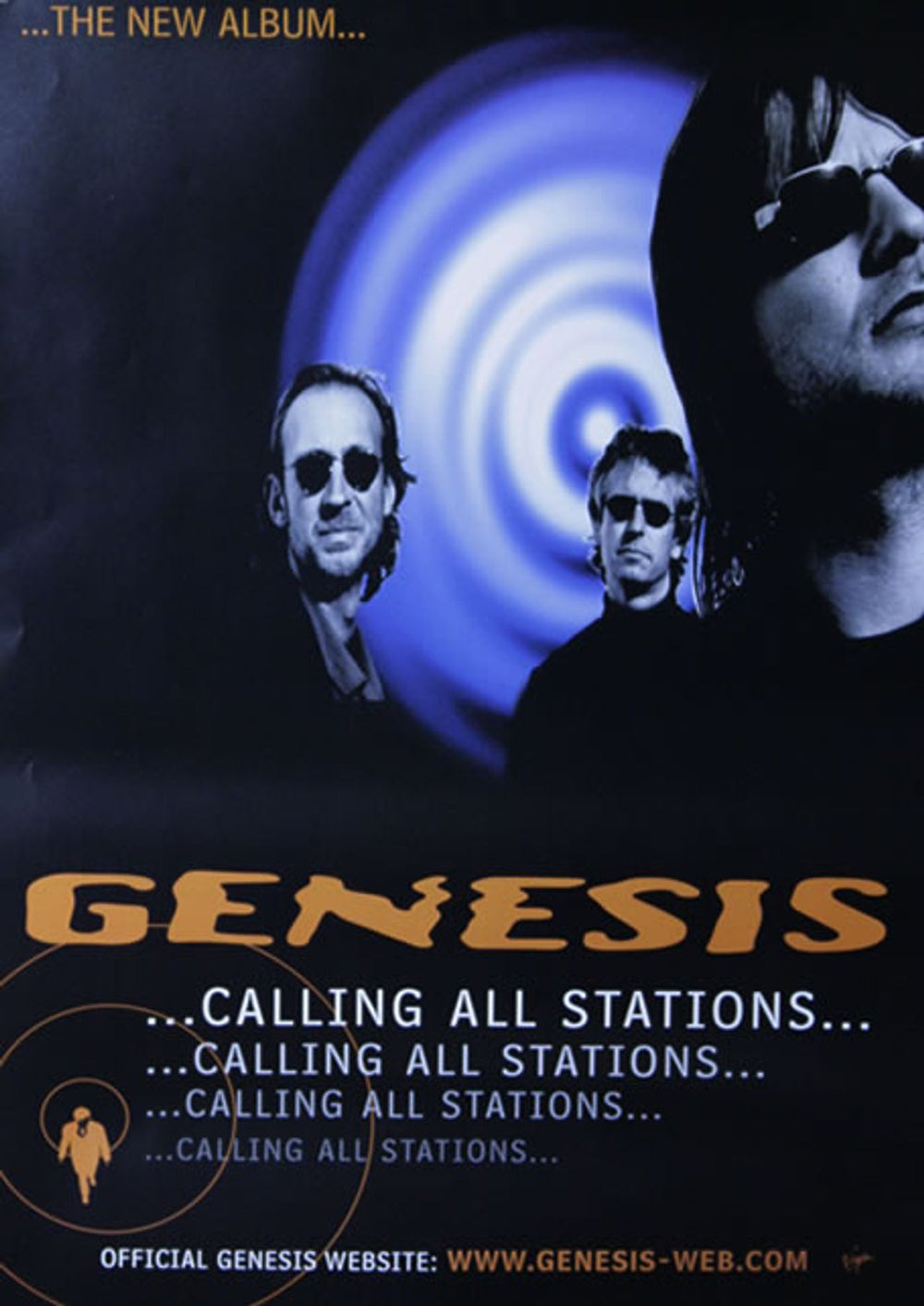 Genesis Calling All Stations UK Promo poster 20 X 28