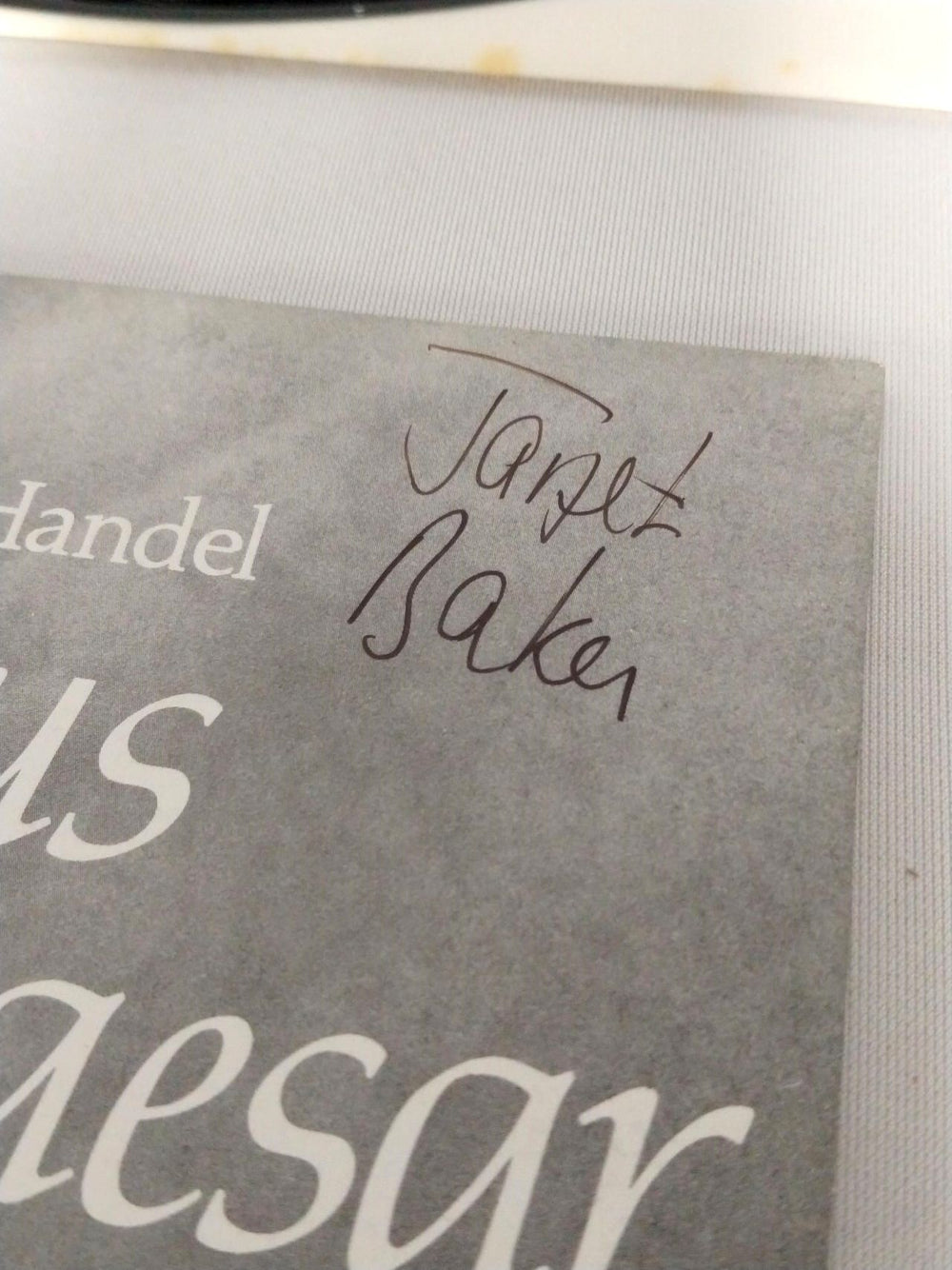 George Frideric Handel Julius Caesar - Autographed UK Vinyl Box Set