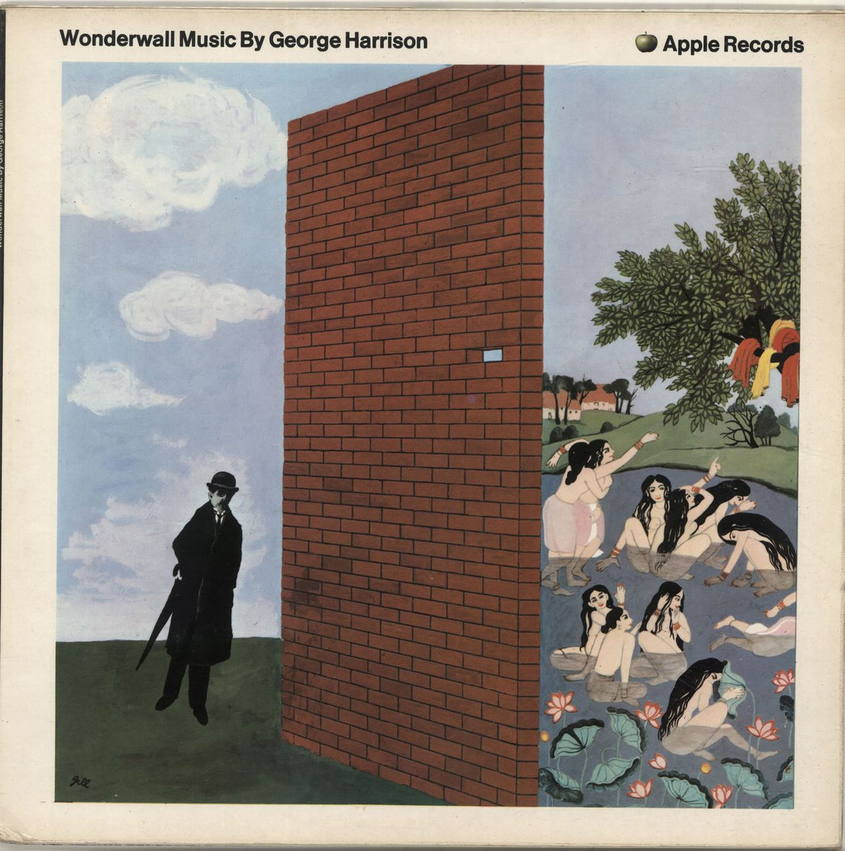 George Harrison Wonderwall Music - 1st + Insert UK Vinyl LP 