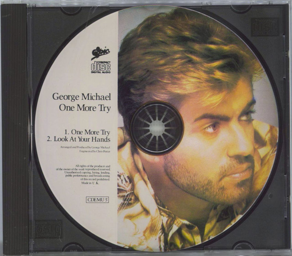 George Michael One More Try UK CD single (CD5 / 5") CDEMU5