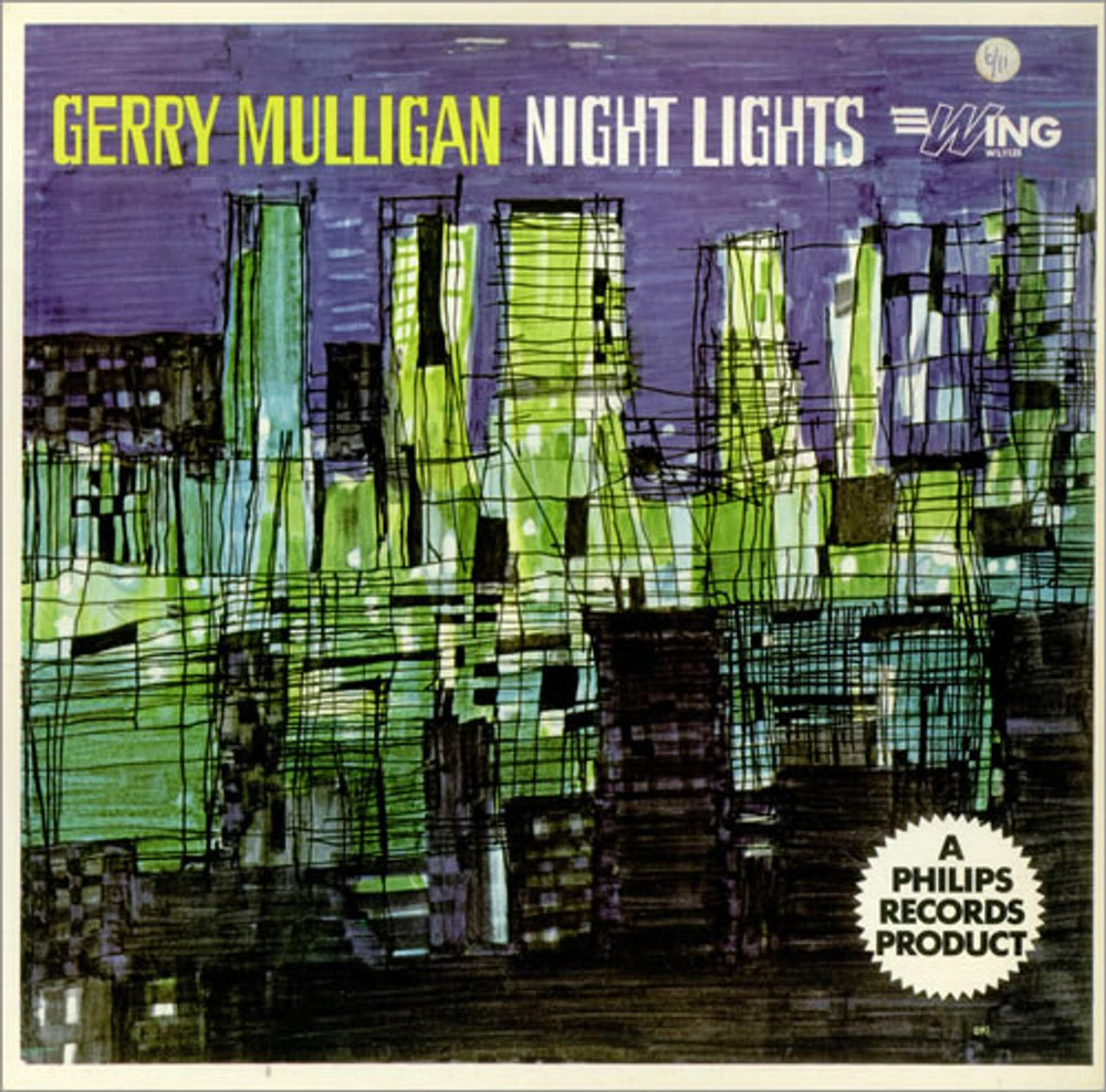 Gerry Mulligan Night Lights UK vinyl LP album (LP record) WL1125