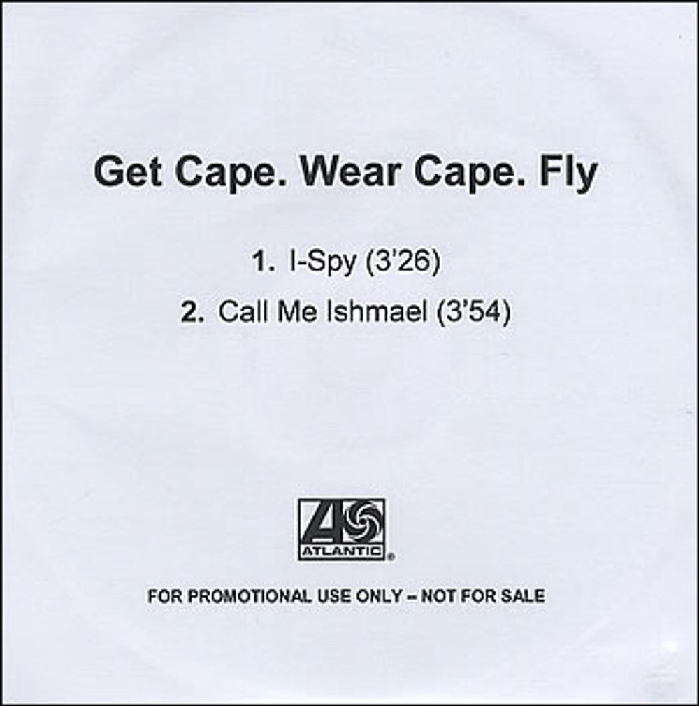 Get Cape. Wear Cape. Fly I-Spy / Call Me Ishmael UK CD-R acetate