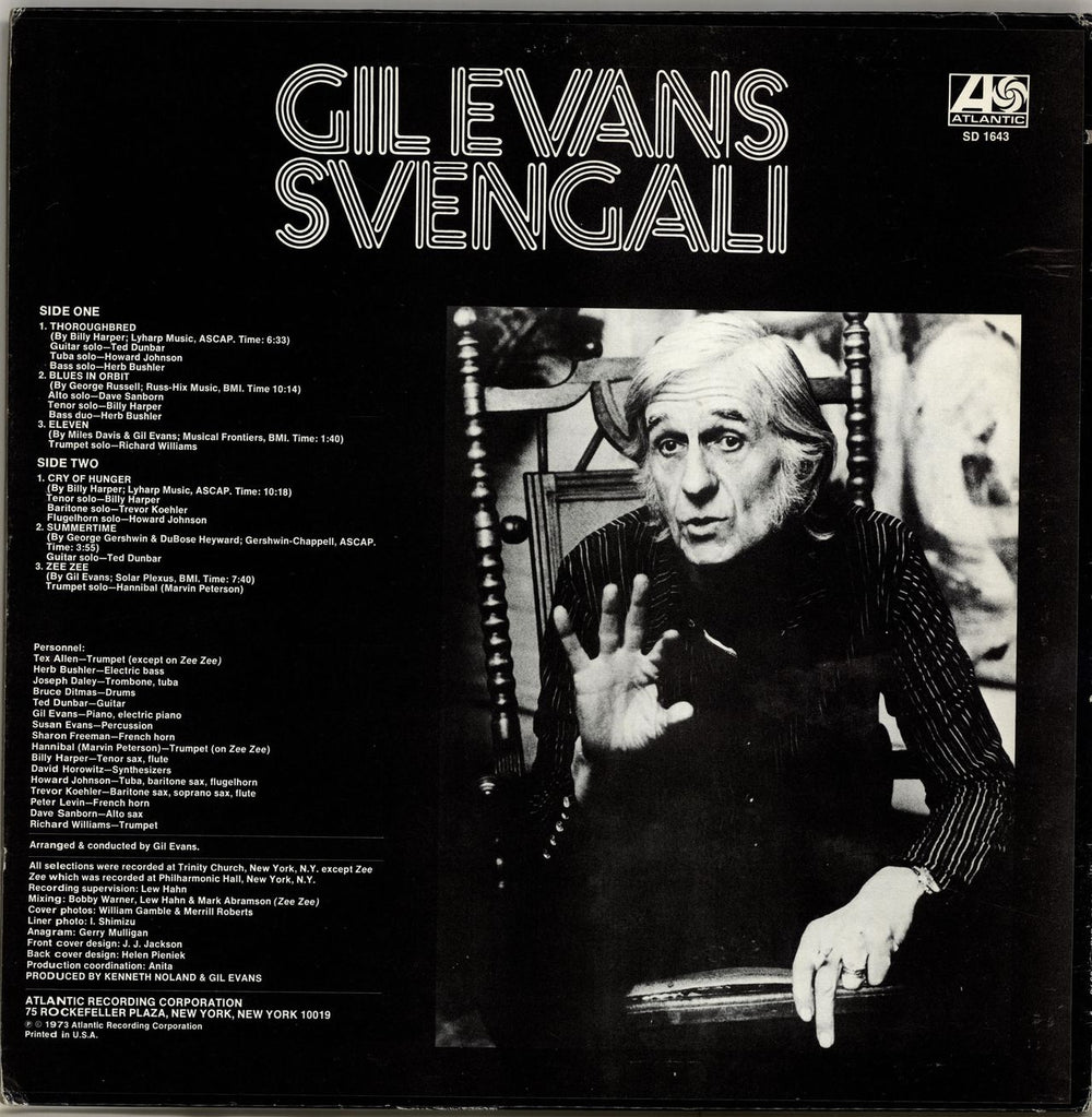 Gil Evans Svengali US vinyl LP album (LP record)