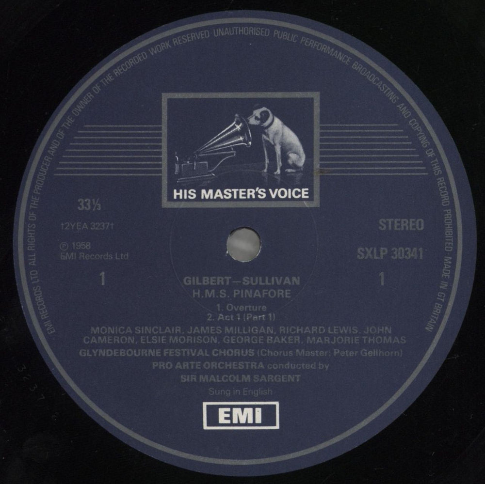 Gilbert & Sullivan HMS Pinafore UK 2-LP vinyl record set (Double LP Album) G+S2LHM827375