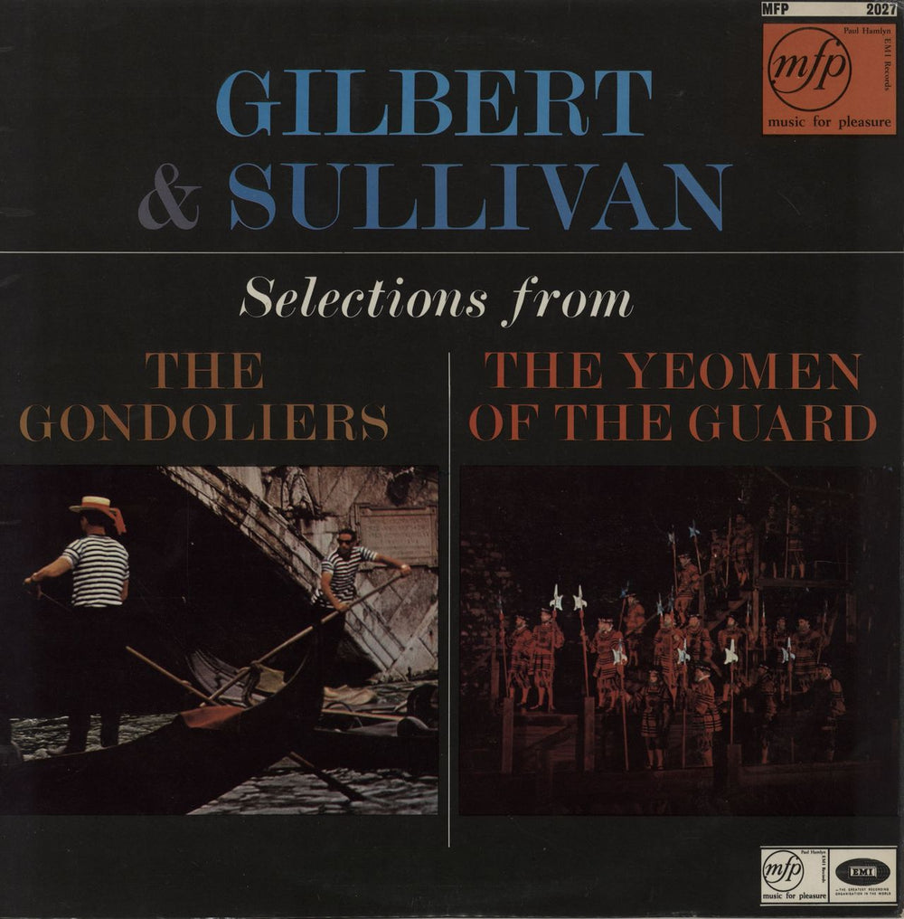 Gilbert & Sullivan Selections From 'The Gondoliers' And 'The Yeomen Of The Guard' UK vinyl LP album (LP record) MFP2027