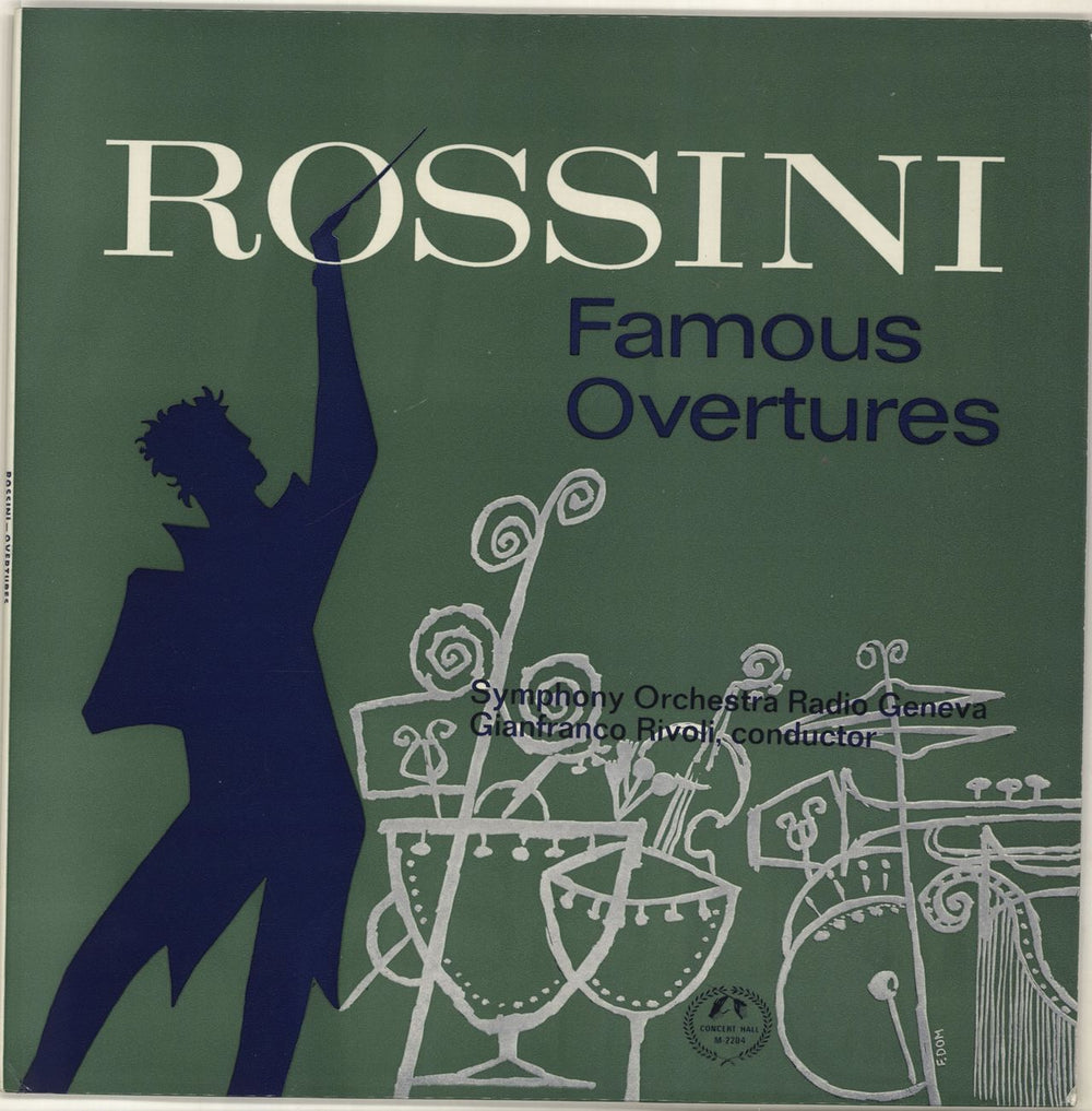 Gioacchino Rossini Famous Overtures UK vinyl LP album (LP record) AM2204