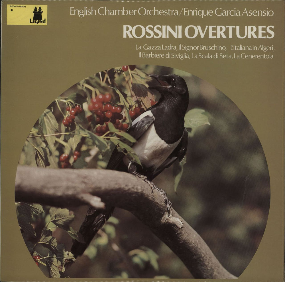 Gioacchino Rossini Rossini Overtures UK vinyl LP album (LP record) LGD023