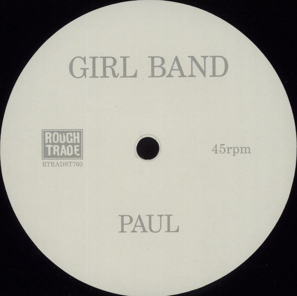Girl Band Paul UK 12" vinyl single (12 inch record / Maxi-single) RTRADST760