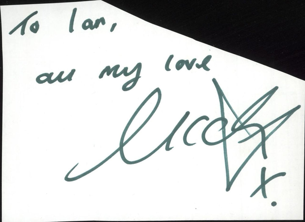 Girls Aloud Autograph - Nicola Roberts UK memorabilia