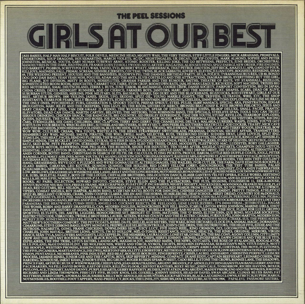 Girls At Our Best The Peel Sessions UK 12" vinyl single (12 inch record / Maxi-single) SFPS029