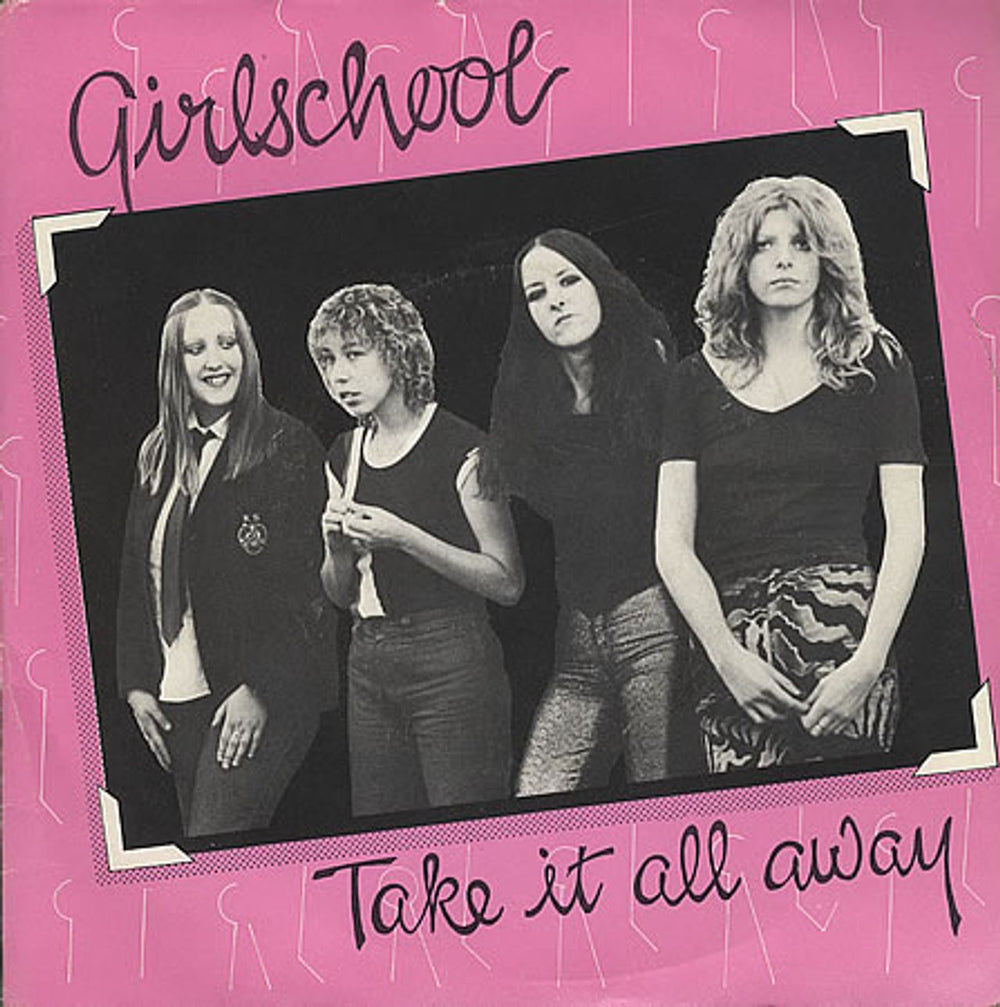 Girlschool Take It All Away - Red Vinyl UK 7" vinyl single (7 inch record / 45) NIK6