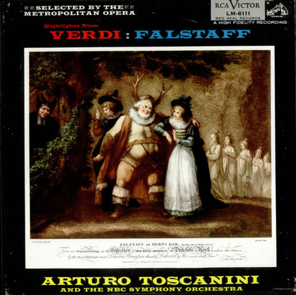 Giuseppe Verdi Highlights from Falstaff US Vinyl Box Set LM-6111