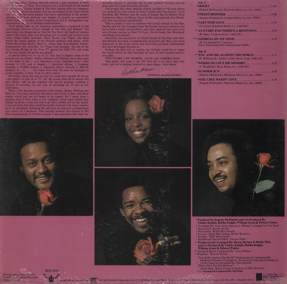 Gladys Knight & The Pips 2nd Anniversary - Complete - Shrink US vinyl LP album (LP record)