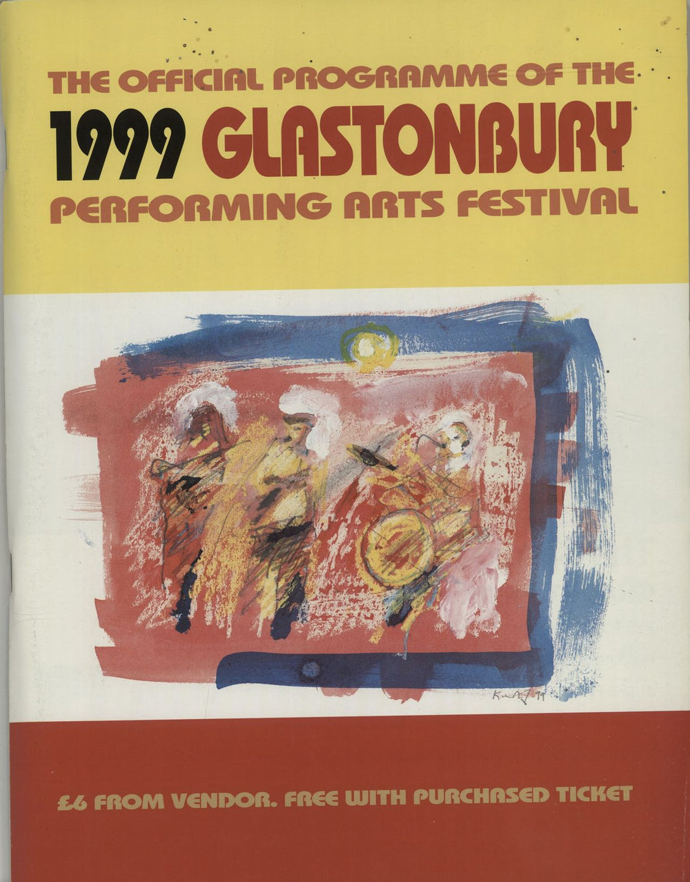 Glastonbury 1999 Festival UK tour programme PROGRAMME