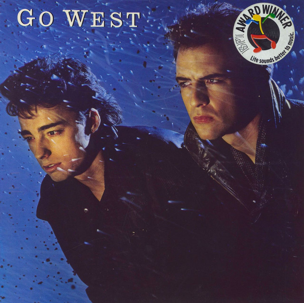 Go West Go West - Hype Sticker UK vinyl LP album (LP record) CHR1495