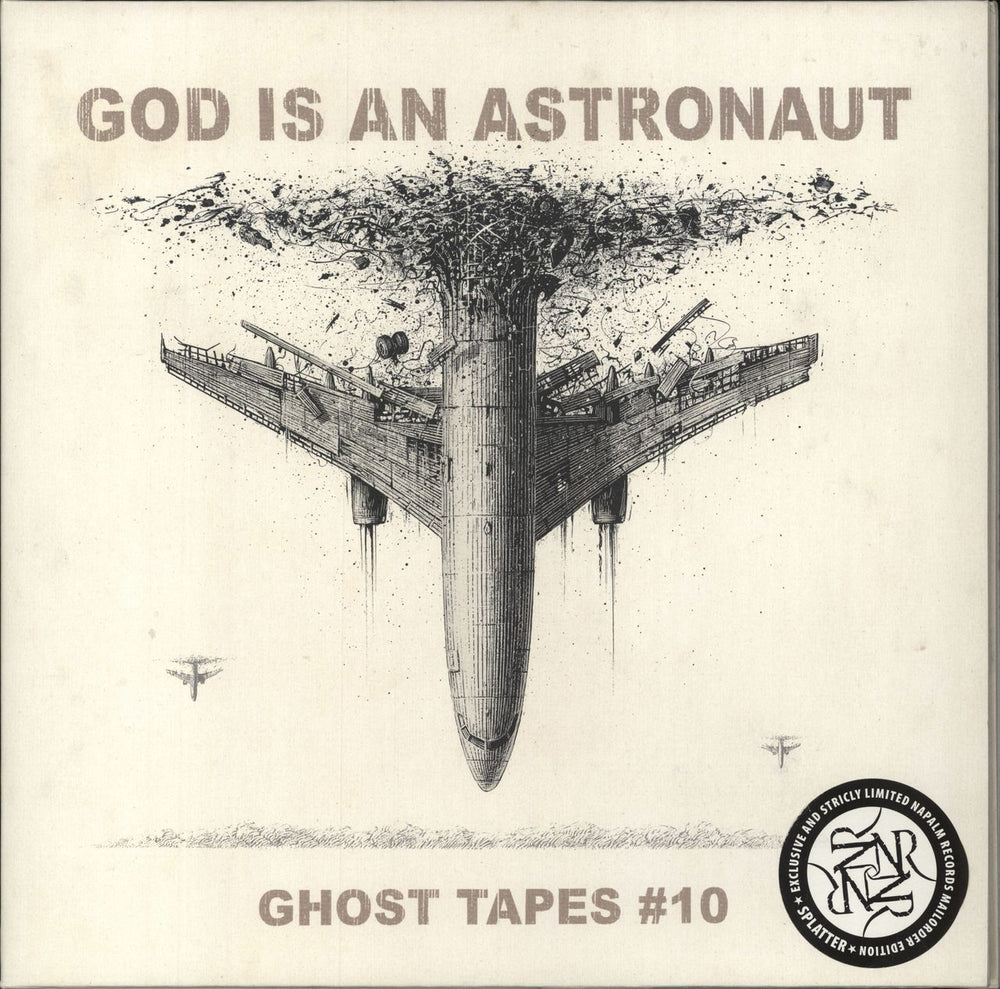 God Is An Astronaut Ghost Tapes #10 - White with Black & Gold Splattered Vinyl UK 2-LP vinyl record set (Double LP Album) NPR977VINYL