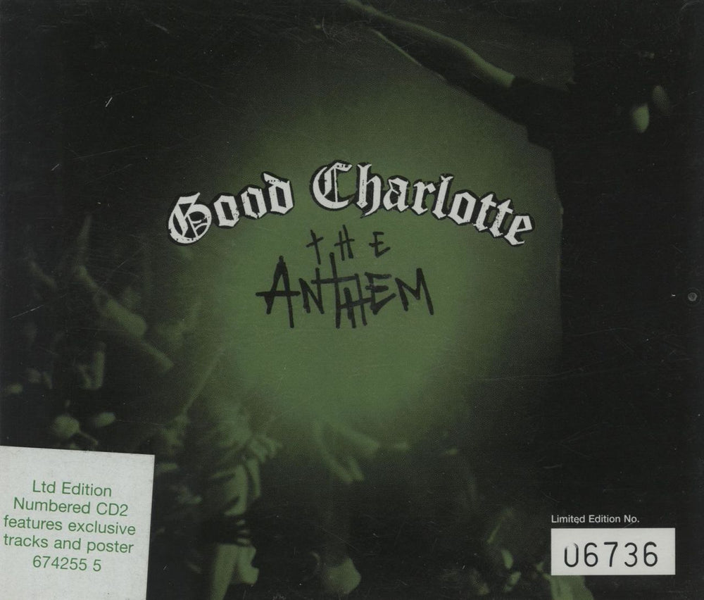 Good Charlotte The Anthem - Parts 1 & 2 + Poster UK 2-CD single set (Double CD single) GHL2STH254128