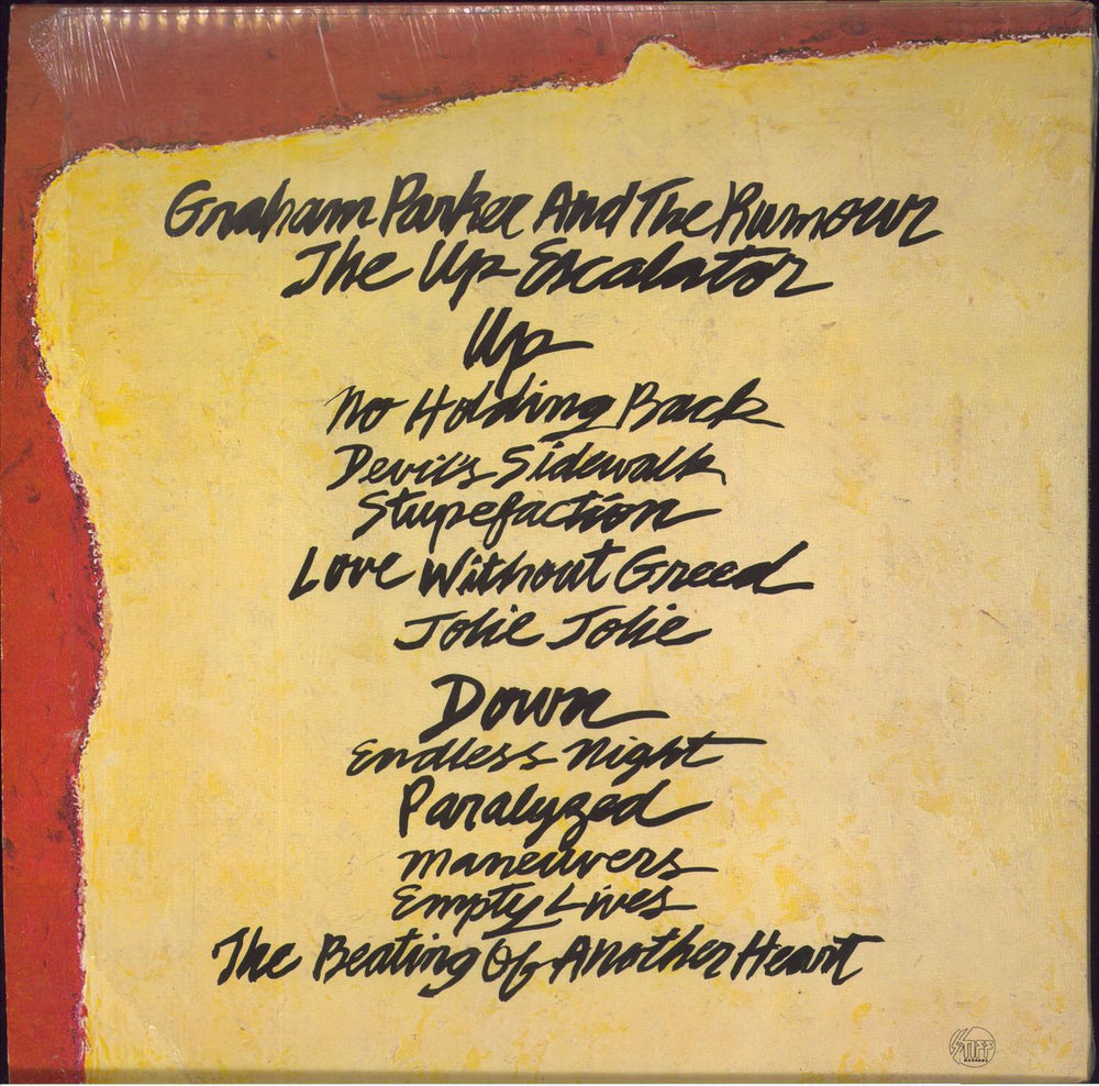Graham Parker The Up Escalator - stickered shrink UK vinyl LP album (LP record)