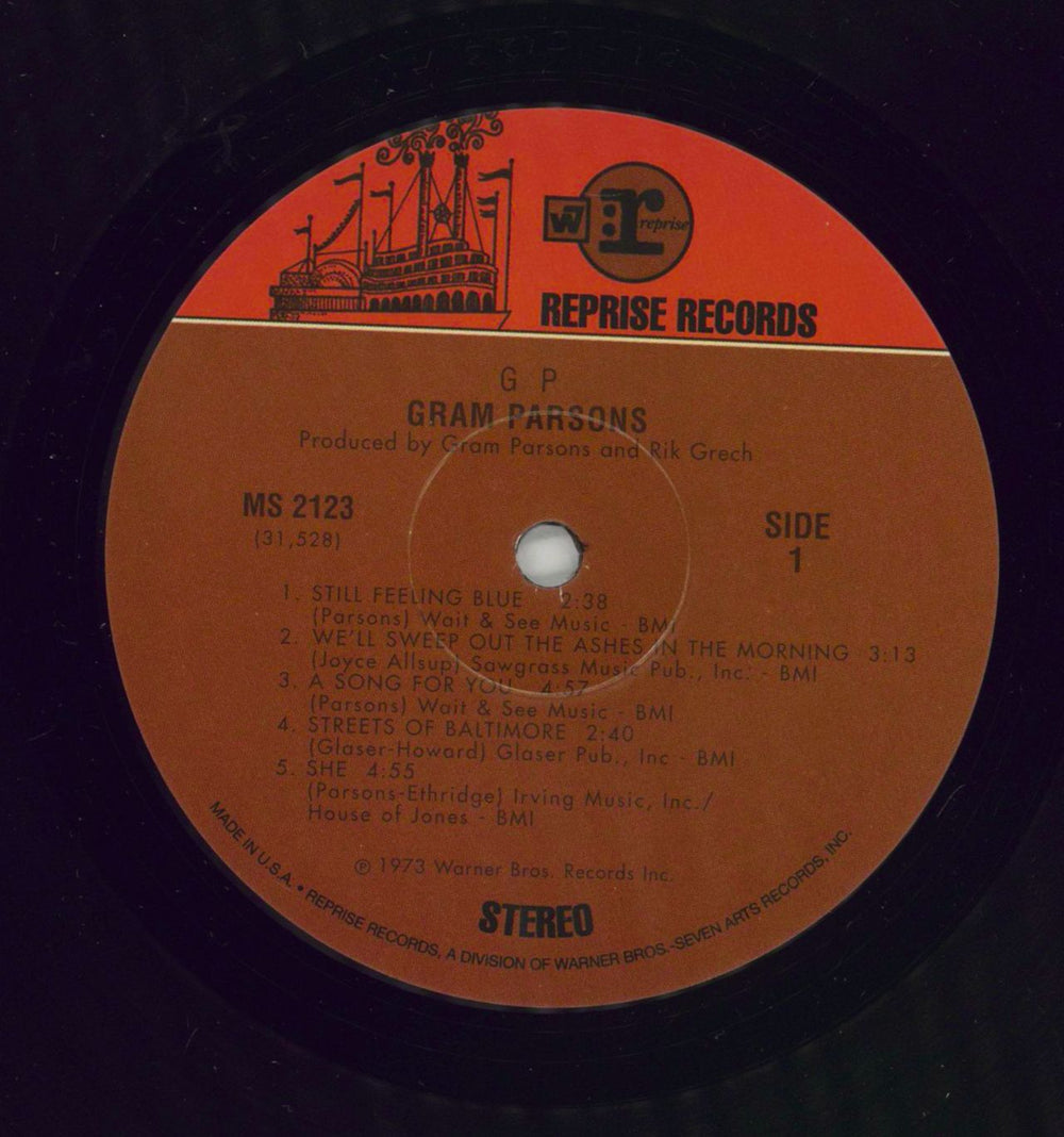 Gram Parsons GP - 180gm US vinyl LP album (LP record) 725543256614