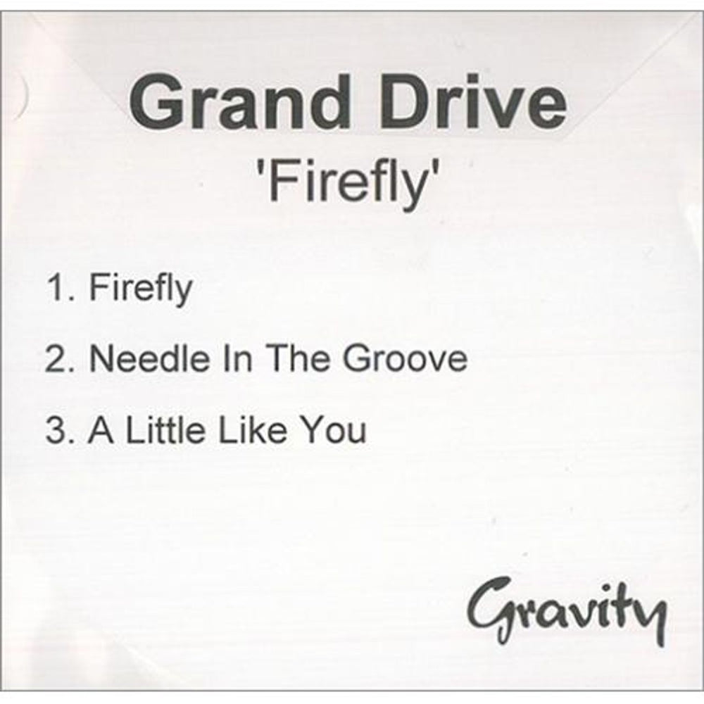 Grand Drive Firefly UK Promo CD-R acetate CD-R ACETATE