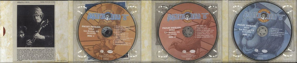 Grateful Dead Dave's Picks Volume 5: Pauley Pavilion, UCLA, Los Angeles, CA 11/17/73 US 3-CD album set (Triple CD) GRD3CDA790398