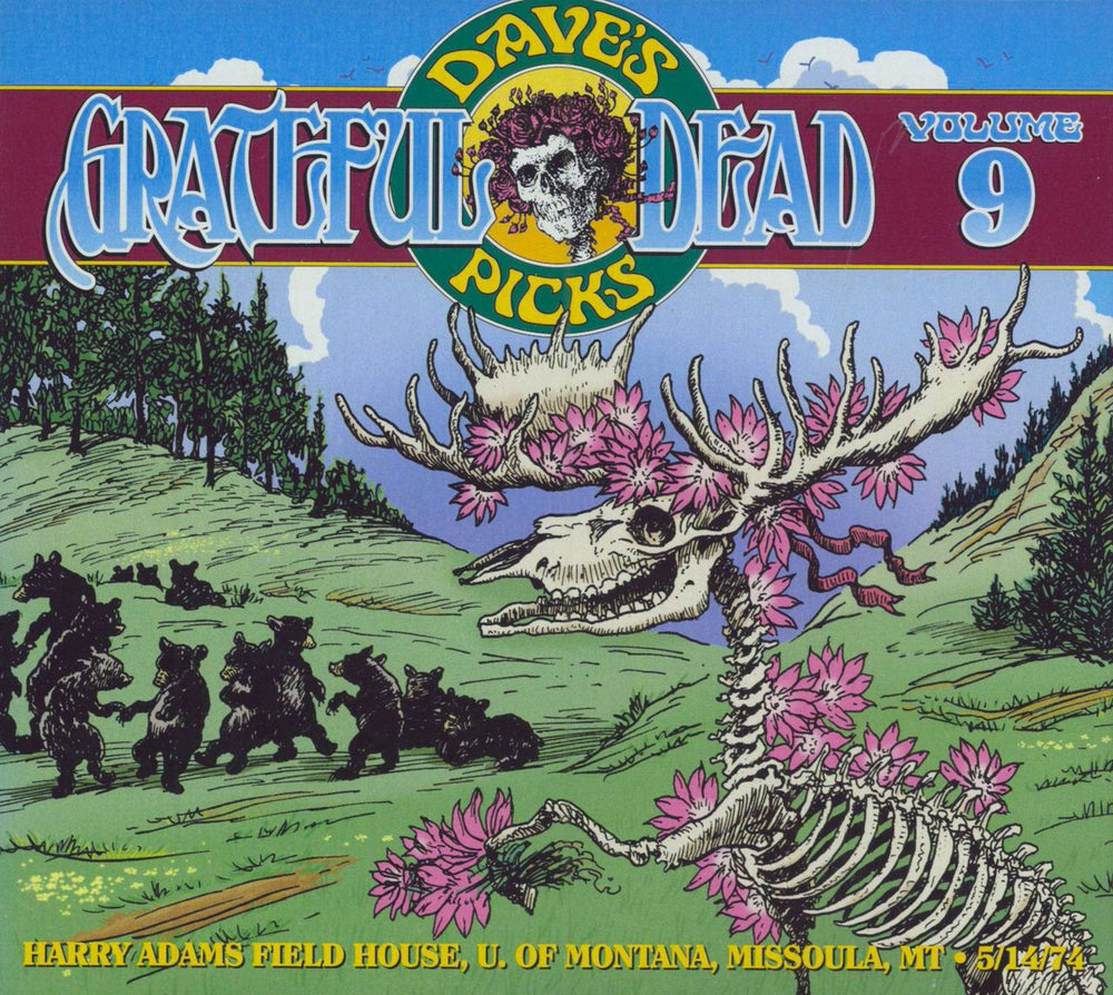 Grateful Dead Dave's Picks Volume 9: Harry Adams Field House, U. Of Montana, Missoula, MT 5/14/74 US 3-CD album set (Triple CD) R2541133