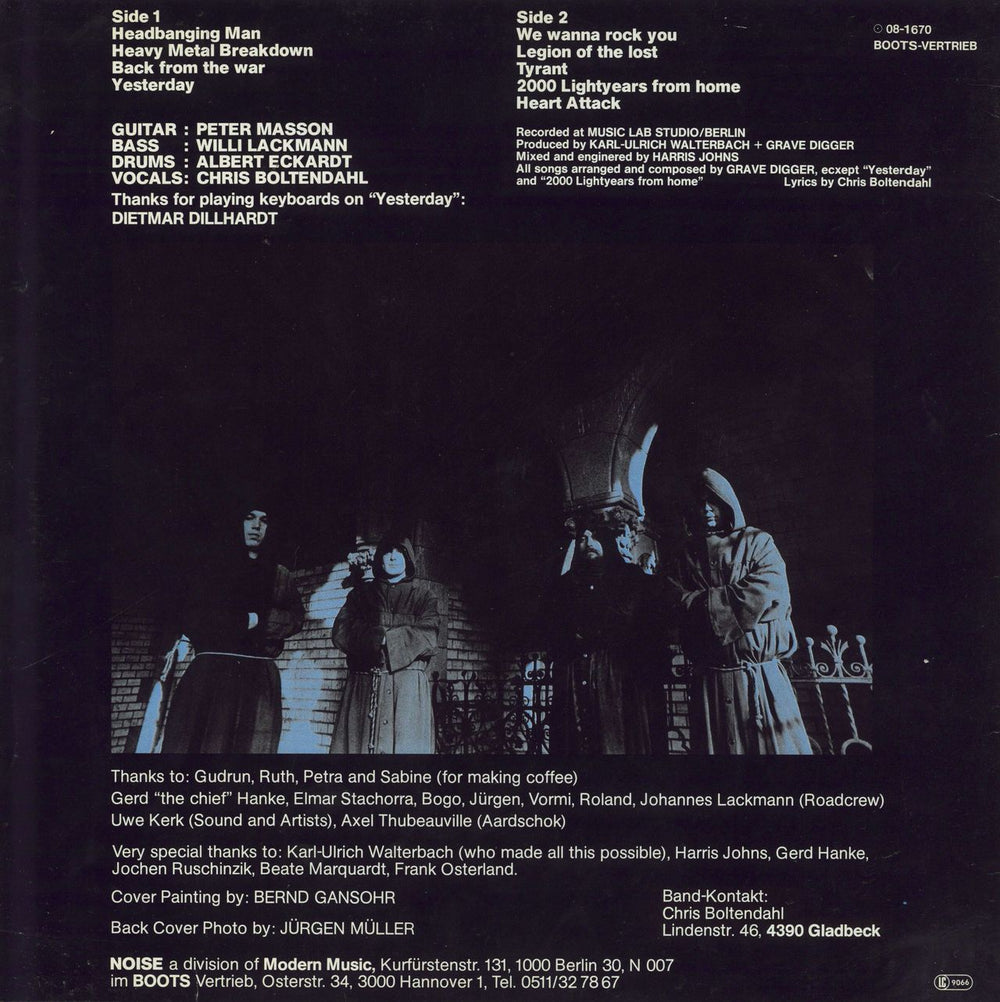 Grave Digger Heavy Metal Breakdown German vinyl LP album (LP record)