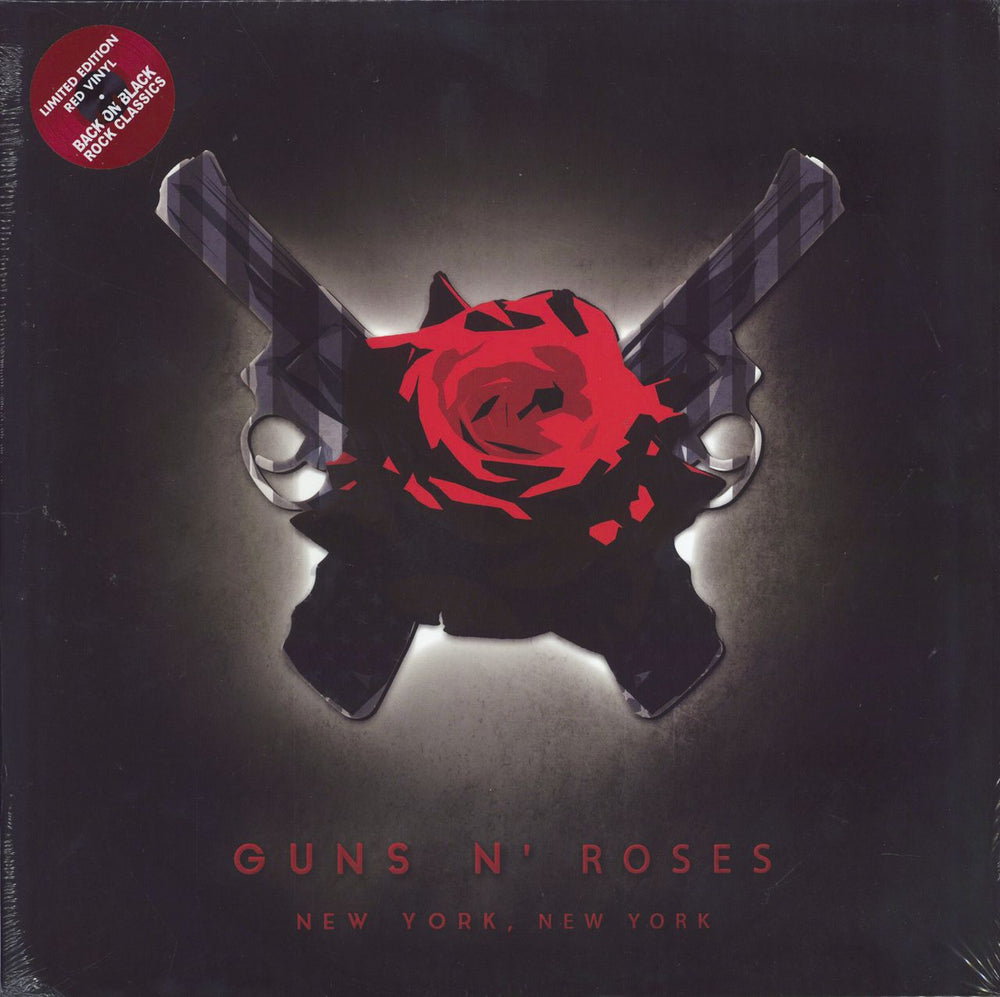Guns N Roses New York, New York - Red Vinyl - Sealed UK 2-LP vinyl record set (Double LP Album) RCV164LP