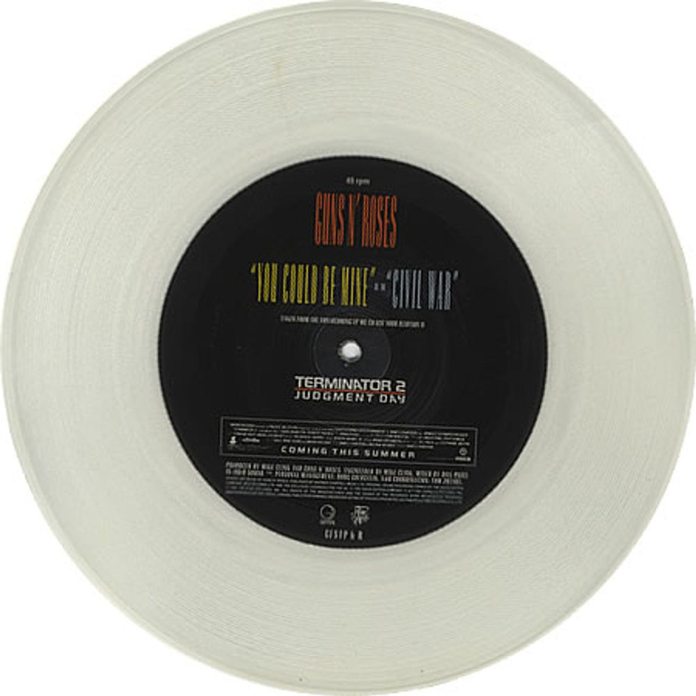 Guns N Roses You Could Be Mine + Backing Insert UK 12" vinyl picture disc (12 inch picture record) GNR2PYO00610