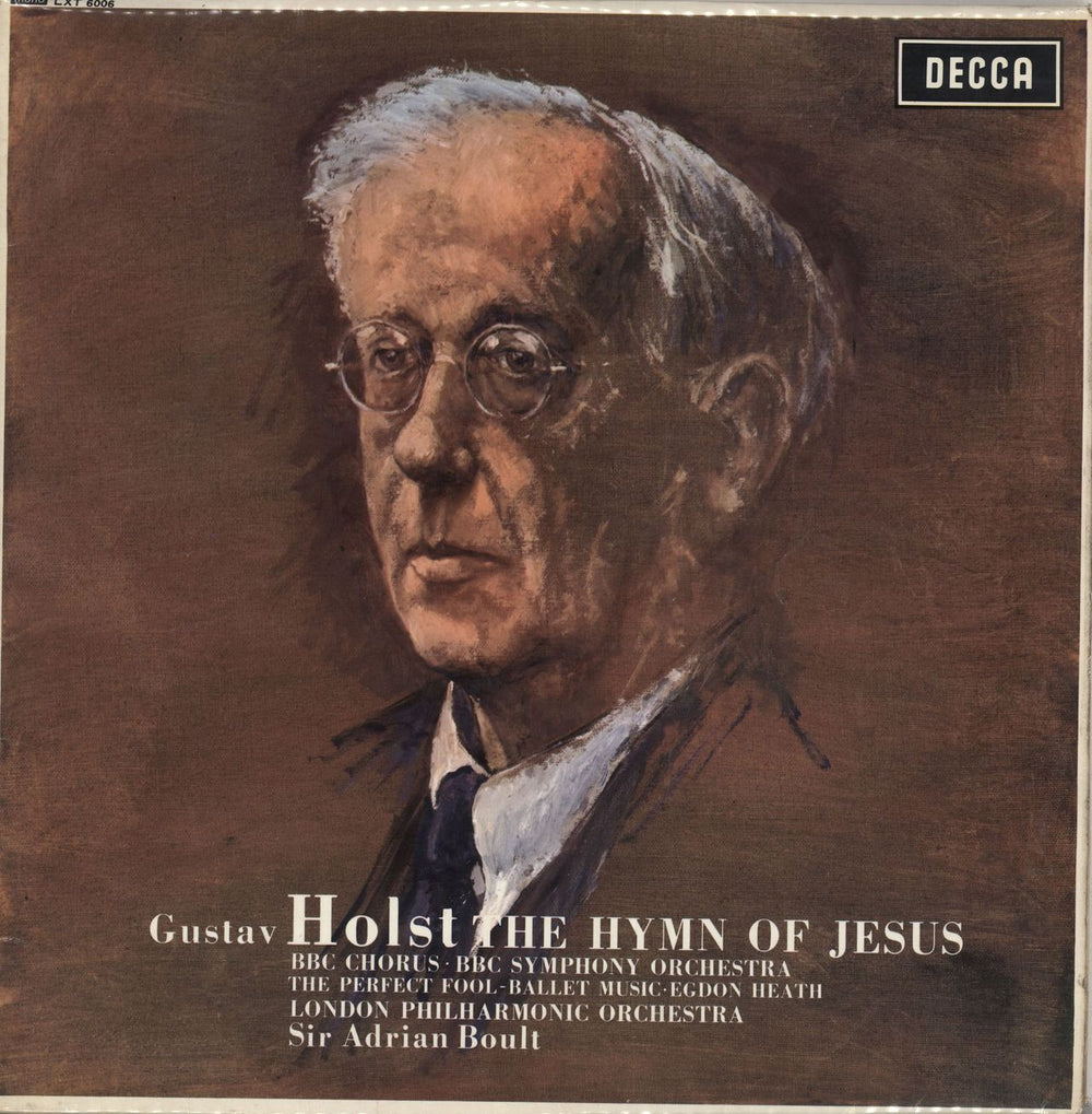 Gustav Holst The Hymn Of Jesus UK vinyl LP album (LP record)