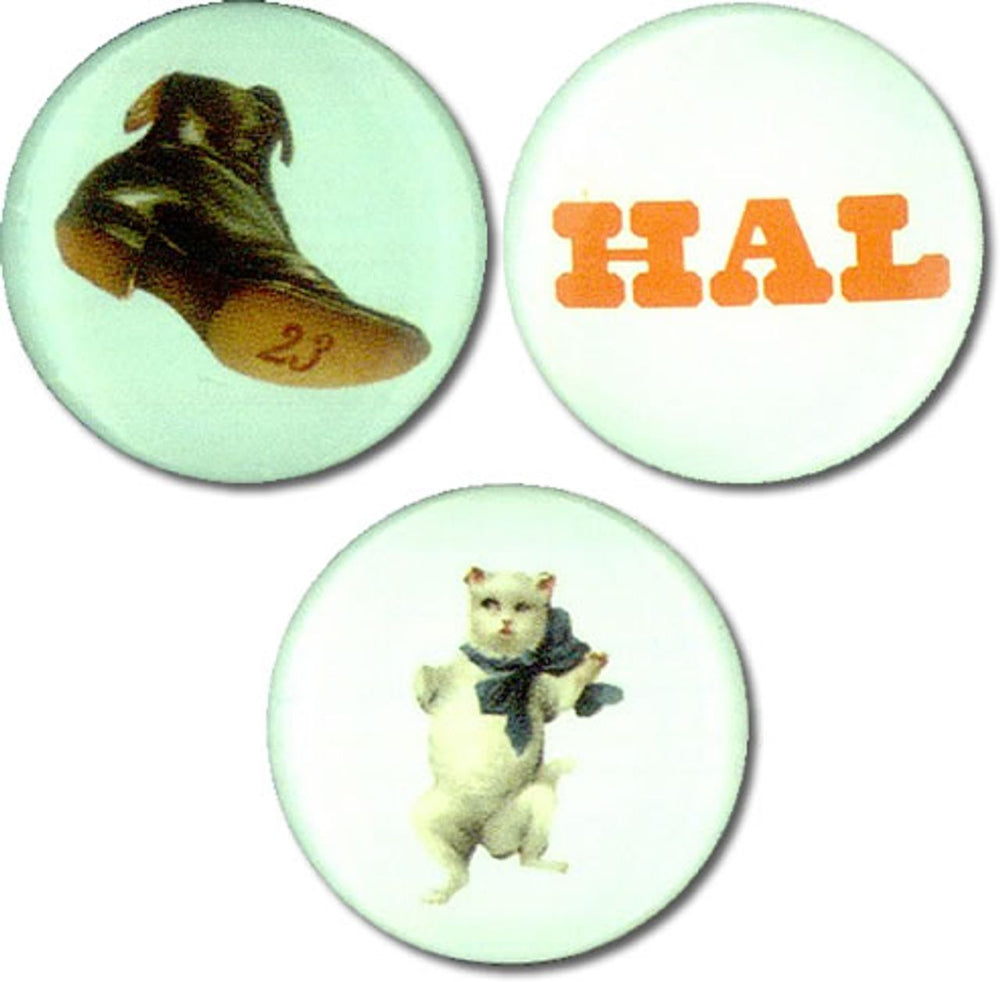 Hal Set Of 4 Button Badges UK Promo badge HA6BGSE424797