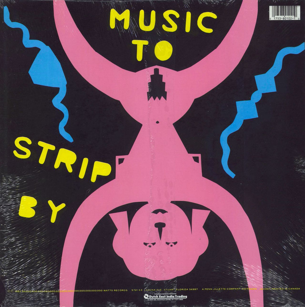 Half Japanese Music To Strip By + Shrink US vinyl LP album (LP record) 017538010210