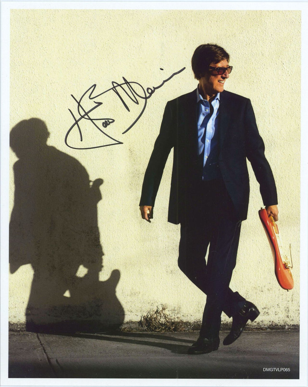 Hank Marvin Without A Word - Red Vinyl + Signed photo UK vinyl LP album (LP record)