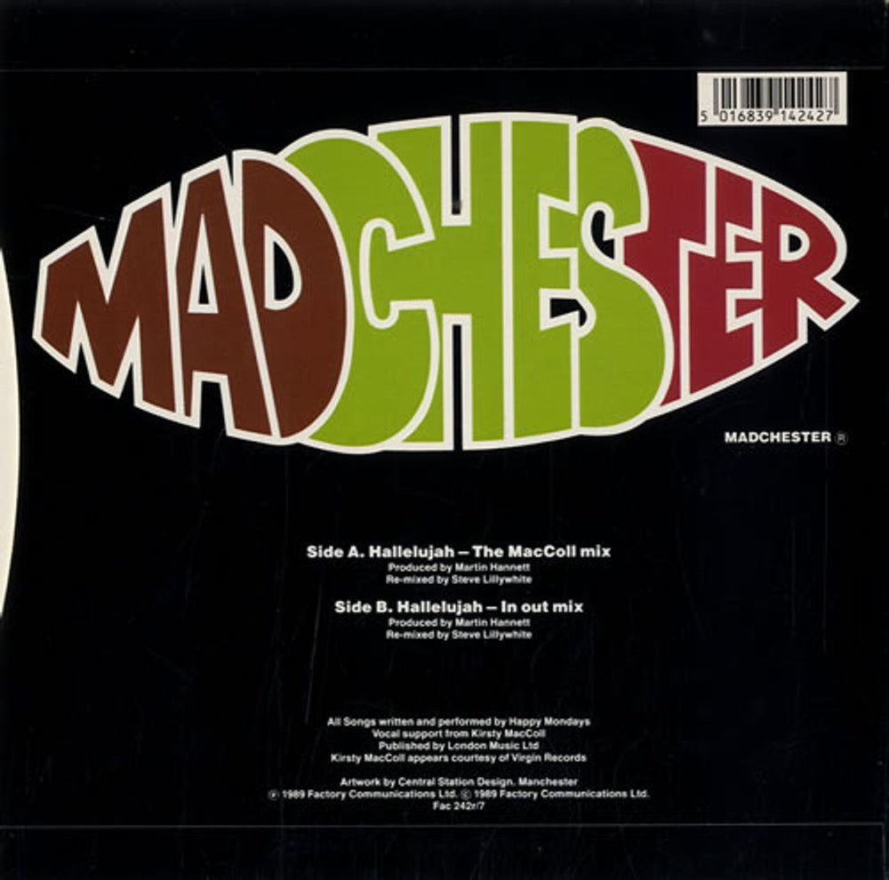 Happy Mondays Madchester Rave On UK 7" vinyl single (7 inch record / 45) HAP07HA111360