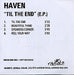 Haven Til The End E.P. UK Promo CD-R acetate CD-R ACETATE