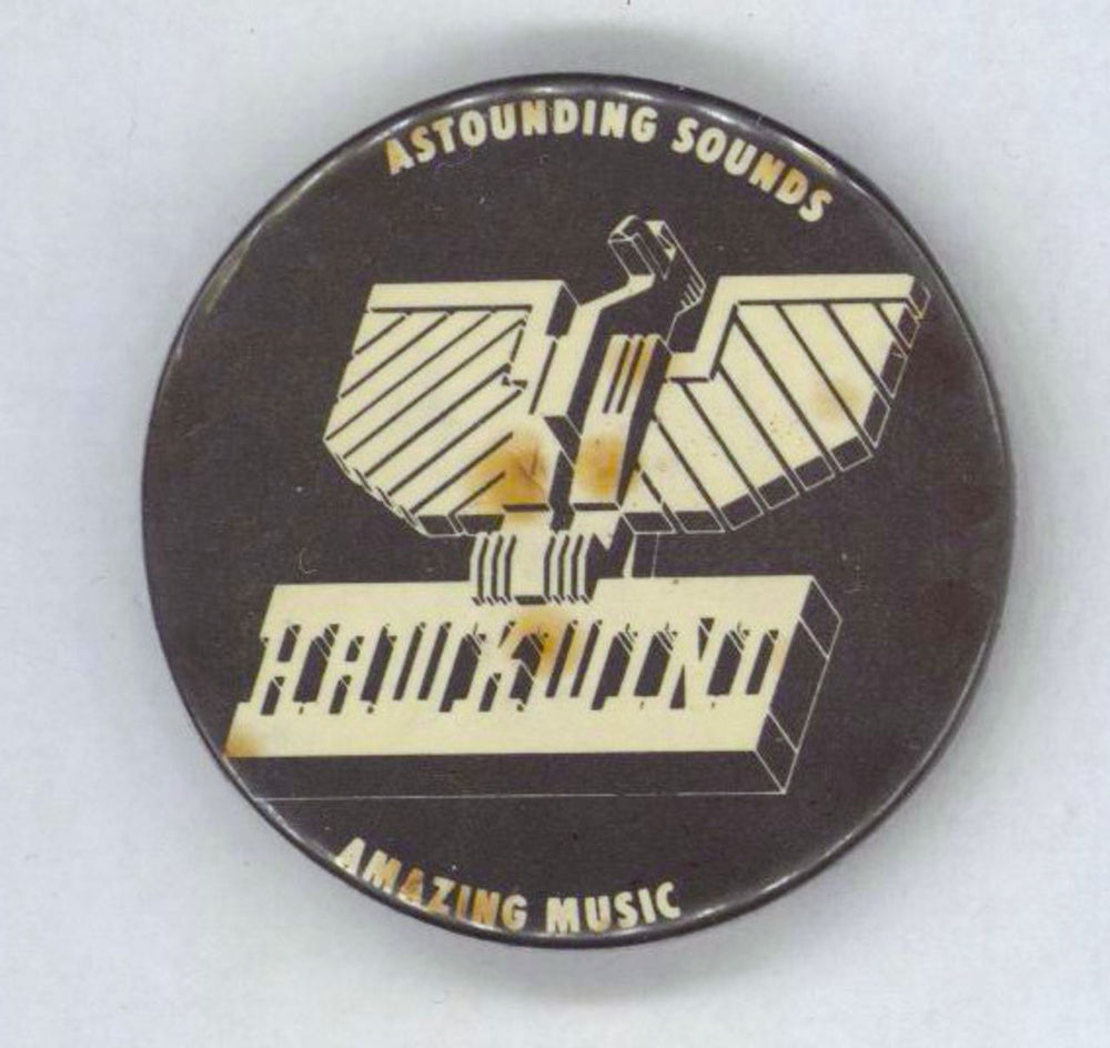 Hawkwind Amazing Sounds Amazing Music UK badge BADGE