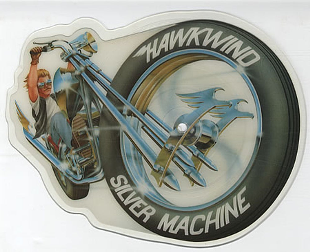 Hawkwind Silver Machine UK shaped picture disc (picture disc vinyl record) HW001