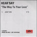 Hear'say The Way To Your Love UK Promo CD-R acetate CD-R ACETATE