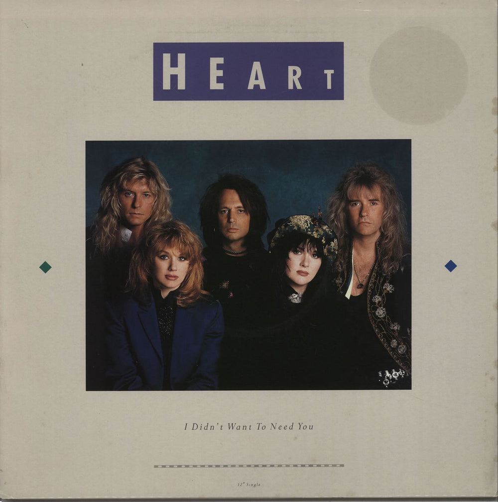 Heart I Didn't Want To Need You UK 12" vinyl single (12 inch record / Maxi-single) 12CLP580