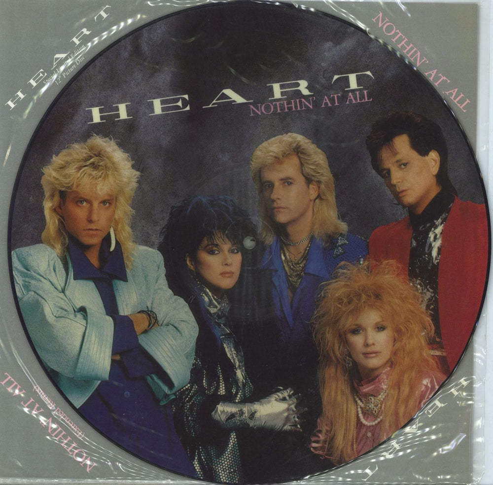 Heart Nothin' At All + Insert UK 12" vinyl picture disc (12 inch picture record) 12CLP507