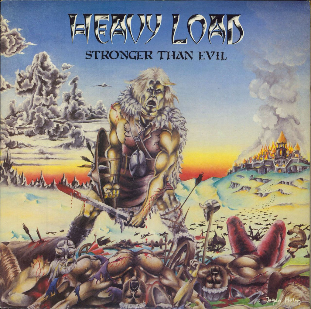 Heavy Load Stronger Than Evil + Poster Swedish Vinyl LP